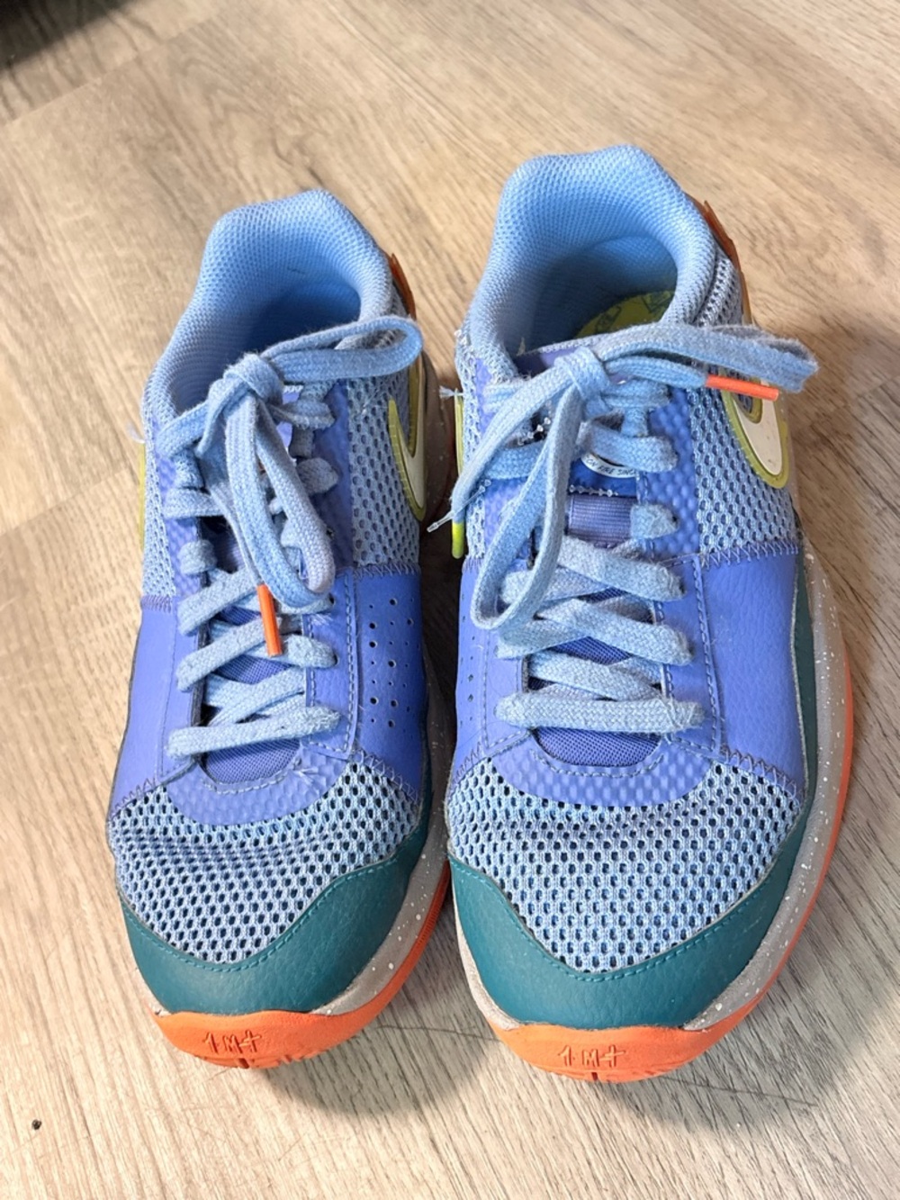 Nike Kids Multi-Color Athletic Sneakers - Blue, Teal & Orange